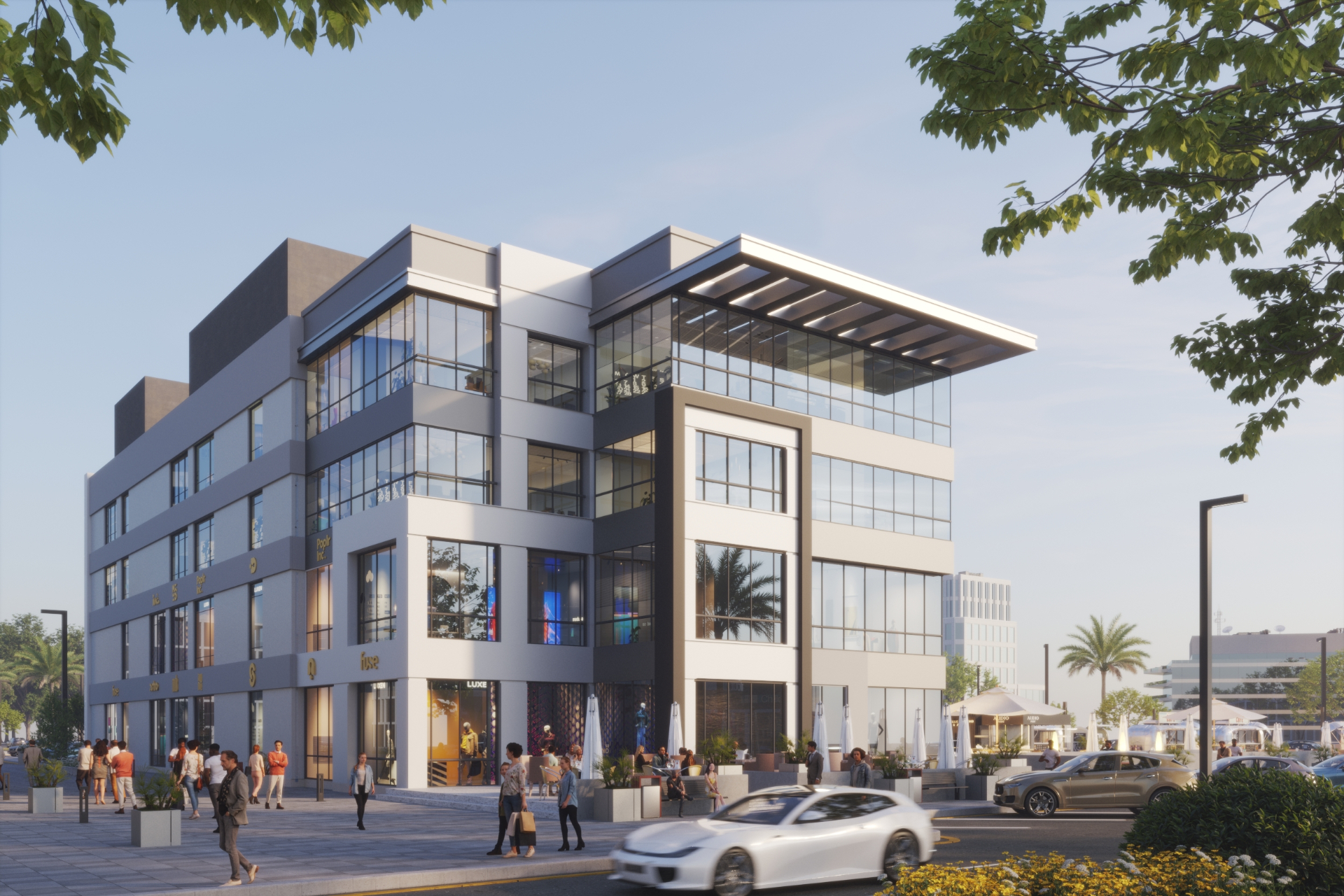 Arena Mall rear elevation render